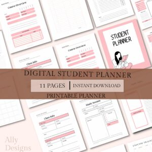 Student Digital Planner, Academic Planner 2022 2023, Study Planner, School Digital Planner, Notability School Planner, College Planner