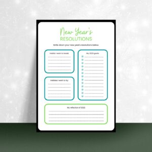 New Year's Printables 2023 Year In Review 2023 Resolutions New Year's Activity Family New Years Ideas