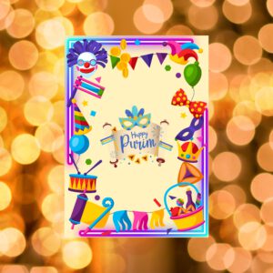Happy Purim Printable Greeting Card