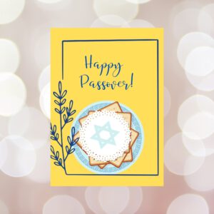 Joyful Passover Wishes – A Jewish Holiday Printable Greeting Card