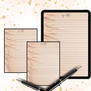 Printable papernote | note pages printable | lined notes | note taking | letter writing paper | printable notes | notes planner | notepad