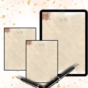 Printable papernote | note pages printable | lined notes | note taking | letter writing paper | printable notes | notes planner | notepad