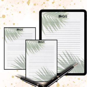 Printable papernote | note pages printable | lined notes | note taking | letter writing paper | printable notes | notes planner | notepad