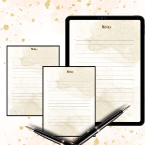 Printable papernote | note pages printable | lined notes | note taking | letter writing paper | printable notes | notes planner | notepad