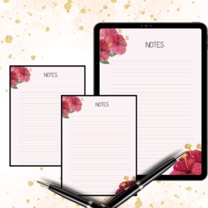 Printable papernote | note pages printable | lined notes | note taking | letter writing paper | printable notes | notes planner | notepad