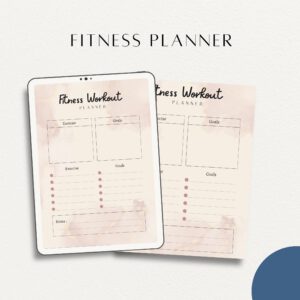 Fitness planner | workout planner | daily training | digital download | instant download | scheduling planner | daily workout planner