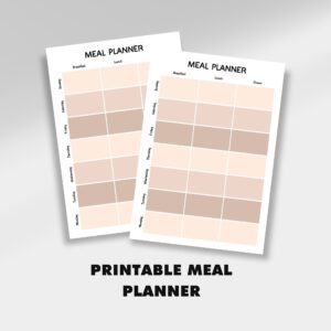 printable meal planners | weekly meal | meal plan printable | weekly menu planner | home organisation | weekly meal planner | meal template