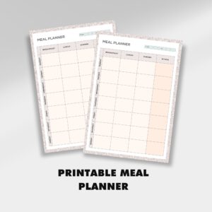 printable meal planners | weekly meal | meal plan printable | weekly menu planner | home organisation | weekly meal planner | meal template