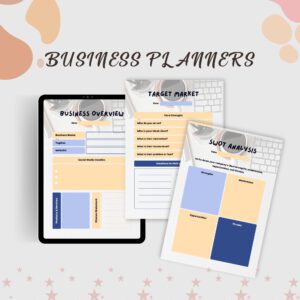 Printable business planner | small business planner | business worksheet | startup checklist | small business planner | starting a business