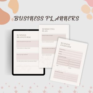 Printable business planner | small business planner | business worksheet | startup checklist | small business planner | starting a business