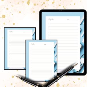 Printable papernote | note pages printable | lined notes | note taking | letter writing paper | printable notes | notes planner | notepad