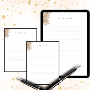 Printable papernote | note pages printable | lined notes | note taking | letter writing paper | printable notes | notes planner | notepad