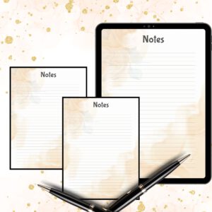 Printable papernote | note pages printable | lined notes | note taking | letter writing paper | printable notes | notes planner | notepad