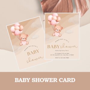 Printable editable baby shower | modern design | modern invitation | simple design | baby shower | message from baby |baby shower invitation
