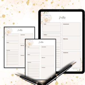 Printable papernote | note pages printable | lined notes | note taking | letter writing paper | printable notes | notes planner | notepad