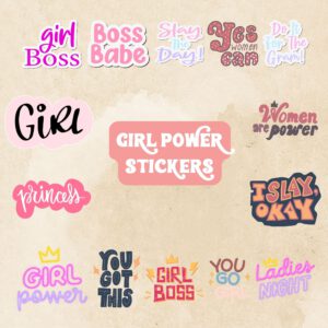 Girl power sticckers | printable digital stickers | laptop sticker bundle printable | digital stickers bundle | clip art and image file |