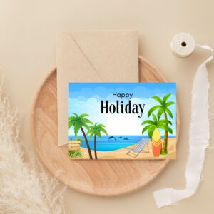 Hello summer card | downloadable cad | digital greeting | happy summer | summer vacation card | summer printable | happy summer | download