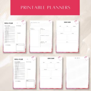 Daily planner | productivity planner | planning | to do list | digital download | instant download | scheduling planner | planning | digital