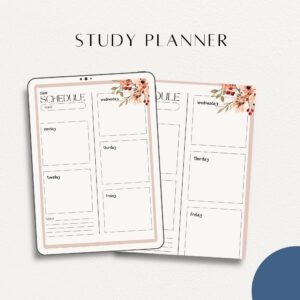 Study planner | productivity planner | planning | to do list | digital download | instant download | scheduling planner | planning | digital