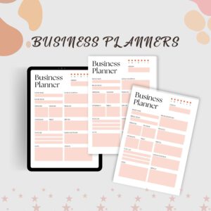 Printable business planner | small business planner | business worksheet | startup checklist | small business planner | starting a business