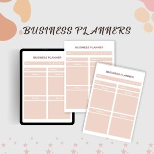 Printable business planner | small business planner | business worksheet | startup checklist | small business planner | starting a business