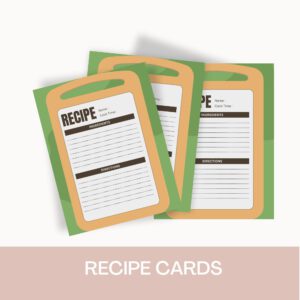 Printable recipe page | printable recipe | recipe card pdf | easy to use recipe | modern recipe card | minimalist kitchen | recipe sheets