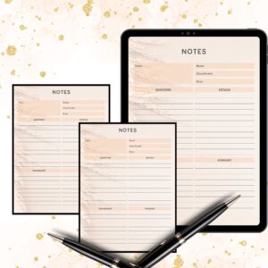 Printable papernote | note pages printable | lined notes | note taking | letter writing paper | printable notes | notes planner | notepad