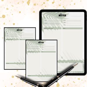 Printable papernote | note pages printable | lined notes | note taking | letter writing paper | printable notes | notes planner | notepad