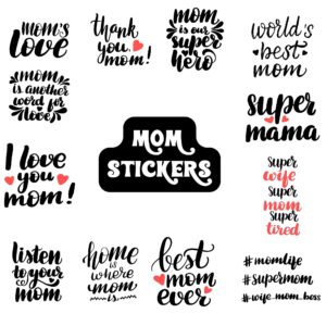 Sweet mom stickers | moms love | printable digital stickers | sticker bundle printable | digital stickers bundle | clip art and image file